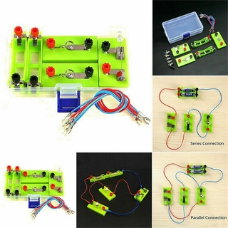 Simple electrical circuit physics experiment series elementary school science circuit parallel circuit set