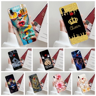 เคสโทรศัพท์ซิลิโคน TPU นิ่ม แบบใส ลายกราฟฟิติราชินีสวยงาม สําหรับ Samsung Galaxy A10S A10 A107F A105F