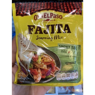 ซอสผงสำเร็จ ปรุงรส ทาโก้ กลิ่นรมควัน ตรา โอลด์ เอล พาโซ 35 g. Smoky BBQ Fajita Seasoning Mix ( Old El Paso Brand )