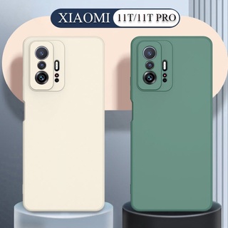 เคส XIAOMI 11T Pro เคสซิลิโคนนิ่มเนื้อด้าน หลังเรียบขอบเรียบ กันกล้องแตะพื้น