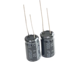 2 ชิ้น คาปาซิเตอร์ 1000UF 25V 105C,capacitor 1000UF 25V