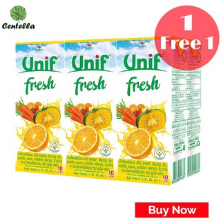 Unif 40% MIX FRUIT 180 ml x6 box พิเศษ ซื้อ 1 เเถม 1 Special Buy 1 free 1