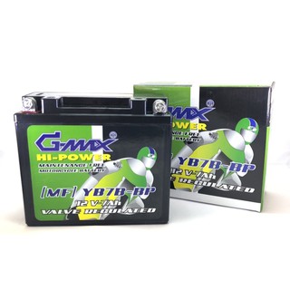 Battery แบตเตอรี่ มอเตอร์ไซต์ GMAX 12V7Ah แบตเตอรี่ Gmax