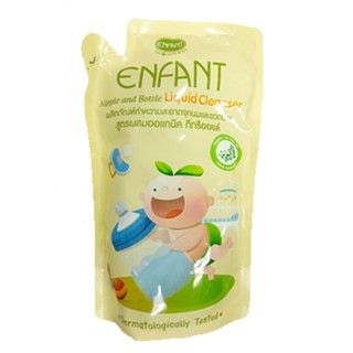 Enfant อองฟองค์ผลิตภัณฑ์ทำความสะอาดจุกนมและขวดนม สูตร Organic Tea Tree Oil ชนิดถุง ขนาด 600 มล.