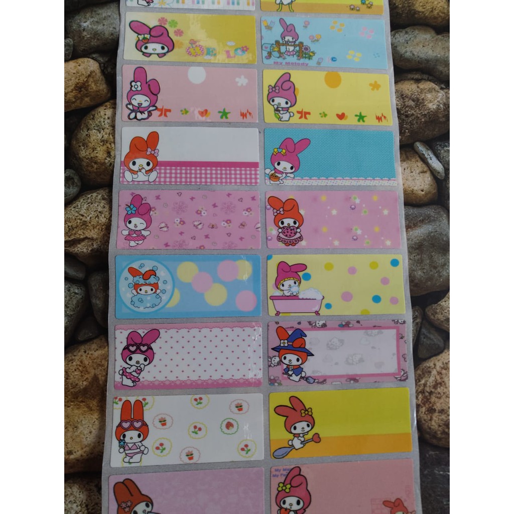 MY MELODY SWEET WATERPROOF NME LABEL STICKER