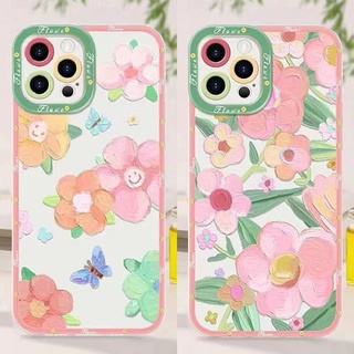 เคสโทรศัพท์มือถือนิ่ม ป้องกันเลนส์ ลายดอกไม้ ผีเสื้อ สีชมพู สําหรับ VIVO V23E V23 V21E V21 4G 5G V20 V15 S1 Z1 X50 X60 Pro V9 Youth Y53S Y51 Y51A Y31 2021 Y33S Y21S Y21 Y52 Y72 5G