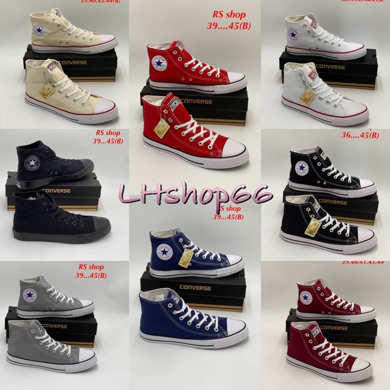 🏮มาใหม่ รองเท้าconveres all star ขอยาว ใส่ได้ทั้งผู้หญิง&ผู้ชาย