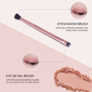 F084 Eye Shadow Brush แปรงแต่งหน้าแบบสองหัวสําหรับลงรองพื้นอายแชโดว์