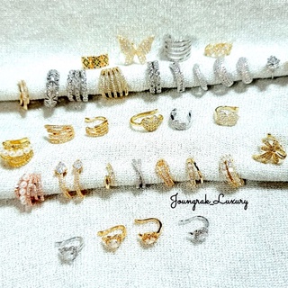 Earcuff Premium งานเกรดชุบทองคำขาวทอง24K