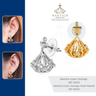 💎👩🏻‍⚕️ [เครื่องประดับ | ปลอดภัย] ต่างหู คนแพ้ง่าย : Nantich iconic (NT-0001,NT-0002) Nantich Jewelry