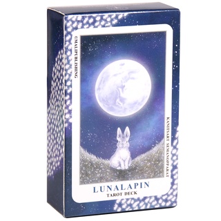 Luna Lapin Tarot Deck การ์ดเกมส์สําหรับเล่นเกมส์