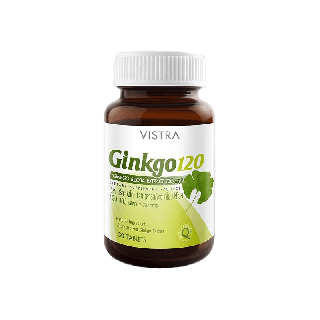 VISTRA Ginkgo สารสกัดจากใบแปะก๊วย 120 Ml. (30 เม็ด)