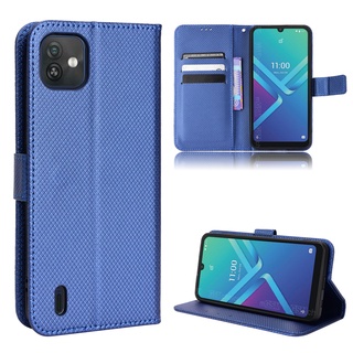 Wiko Y82 เคสโทรศัพท์มือถือหนัง PU ฝาพับแม่เหล็ก กันกระแทก ลายเพชร หรูหรา สําหรับ WIKO