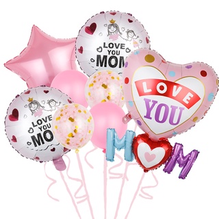 Happy Mothers Day ลูกโป่งฟิล์มอลูมิเนียม ลายตัวอักษร สําหรับตกแต่งปาร์ตี้