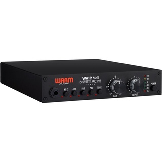 Warm Audio WA12 MKII *ของแท้รับประกันศูนย์* ปรีไมค์/เครื่องดนตรี 1Ch., 48V, Polarity Switch, 20 dB Pad