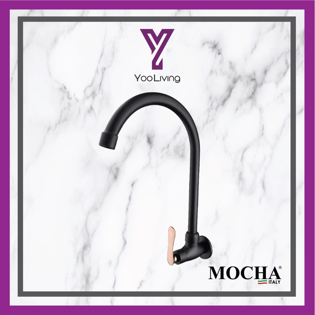 Mocha Italy - WALL & PILAR MOUNTED KITCHEN FAUCET / KITCHEN TAP BRASS MATERIAL (M2828-BL & M2829-BL 