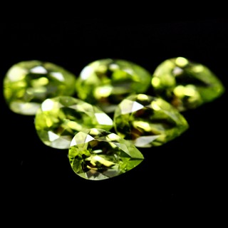 พลอยเพอริโดแท้ (Peridot) 6.32 กะรัต 15 ชิ้น (12738)