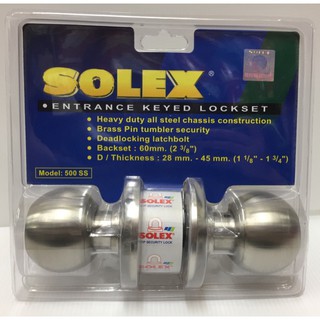 สินค้าราคาพิเศษ!ลูกบิดประตู หัวกลม SOLEX 500SSPS สแตนเลสด้านขลิบสแตนเลสเงา