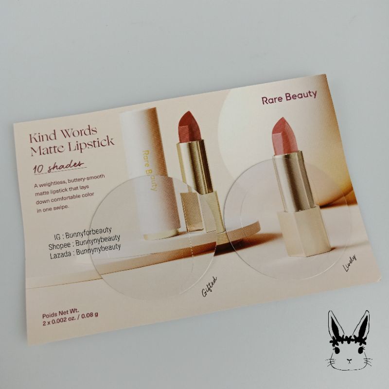 Rare Beauty Kind Words Matte Lipstick Tester 2 สี