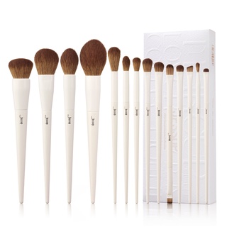 แปรงแต่งหน้า Jessup Luxury Light Gray Comprehensive Eye and Face Brush 14 pcs