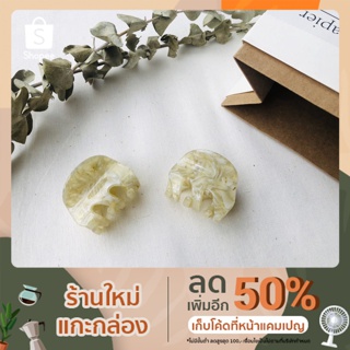 กิ๊บหนีบผมอะคริลิคหินอ่อน สไตล์วินเทจ ขนาด 4x4.5 cm