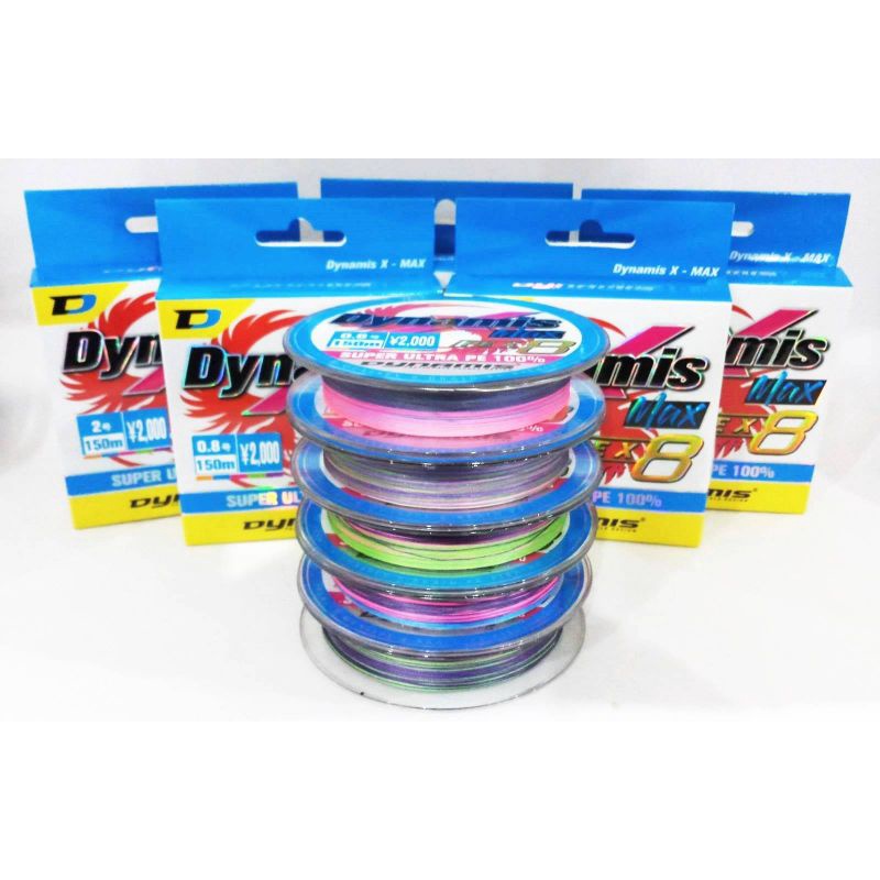 สาย​ PE​ Dynamis x​ MAX​ ถัก​ 8​ ยาว​ 150เมตร