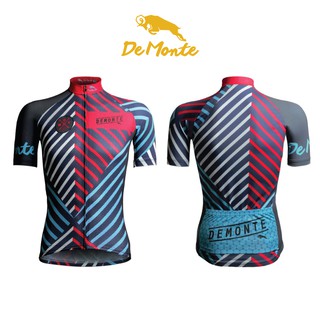 DeMonte Cycling เสื้อจักรยานผู้ชาย ลายกราฟฟิค เนื้อผ้า drymax pro ระบายอากาศดีมาก