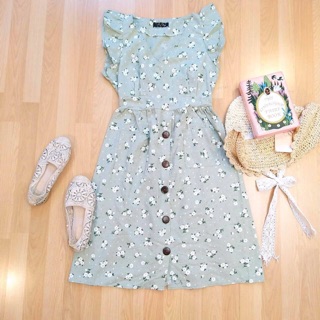 เดรสแขนระบาย [ทักแชทก่อนสั่งซื้อจ้า]
