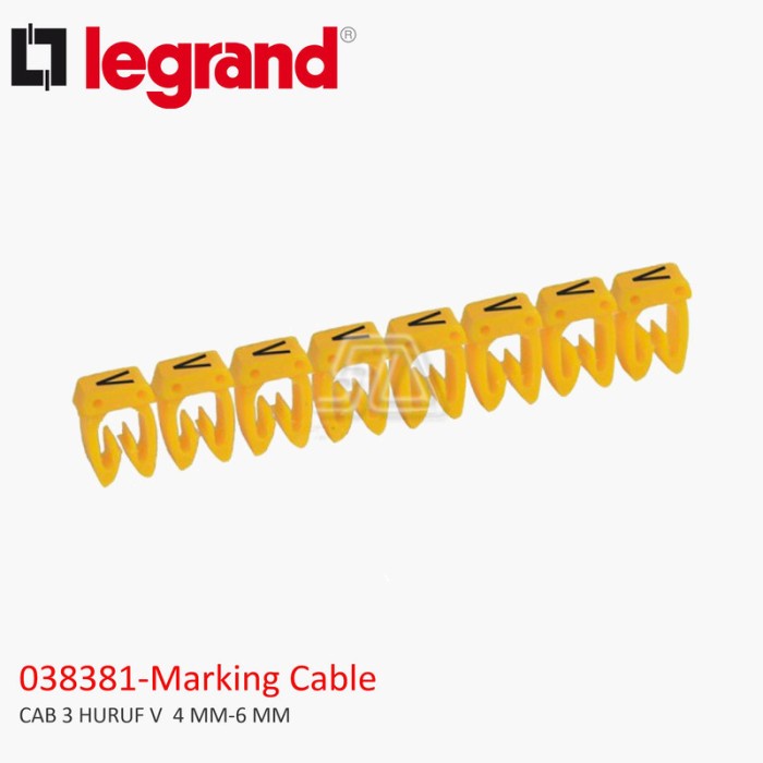 LEAGRAND CAB 3 LETTERS V 4MM-6MM