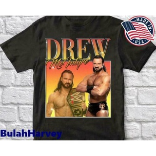 เสื้อยืดนิ่ม พิมพ์ลายมวยปล้ํา Drew Mcintyre Wwe World Entertaint 90S ของขวัญวันเกิด สําหรับผู้ชาย