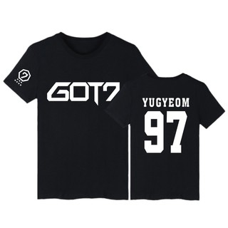 เสื้อยืดผ้าฝ้ายฮิปฮอปแขนสั้นผู้ชายพิมพ์ GOT7 97 YUGYEOM Men and Women T-shirt Big Size S-4XL&lt;2022&gt;