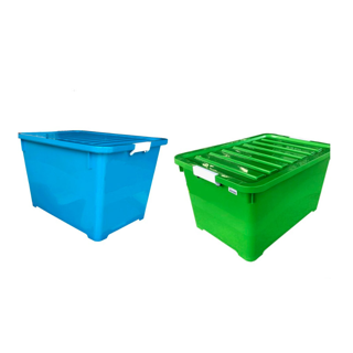 Home Best [100 ลิตร] กล่องพลาสติก ที่มีขายในhomepro กล่องพลาสติกมีล้อ ลังพลาสติก ขนาด 100 ลิตร กล่อง กล่องดำ กล่องล้อ