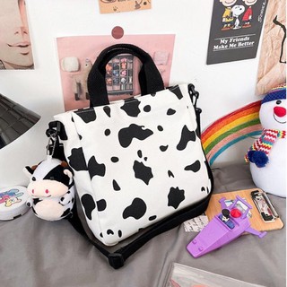 sensis.me 🐮 กระเป๋าผ้า + พวงกุญแจวัว ⭐️พร้อมส่ง⭐️