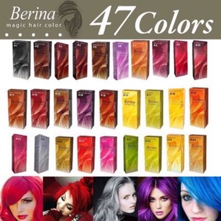 แหล่งขายและราคา🔥🔥A1-A20🔥🔥Berina Hair Color เบอรีน่า สีย้อมผม สีผมเบอริน่า 47เฉดสี เปล่งประกาย ติดทนนานอาจถูกใจคุณ