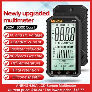 Aneng มัลติมิเตอร์หน้าจอ LCD 4.7 นิ้วขนาดใหญ่ Quan 620A