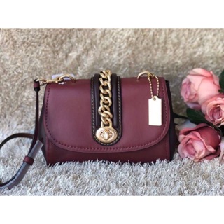 FAYE CROSSBODY (COACH F35114) OXBLOOD 1/LIGHT GOLD