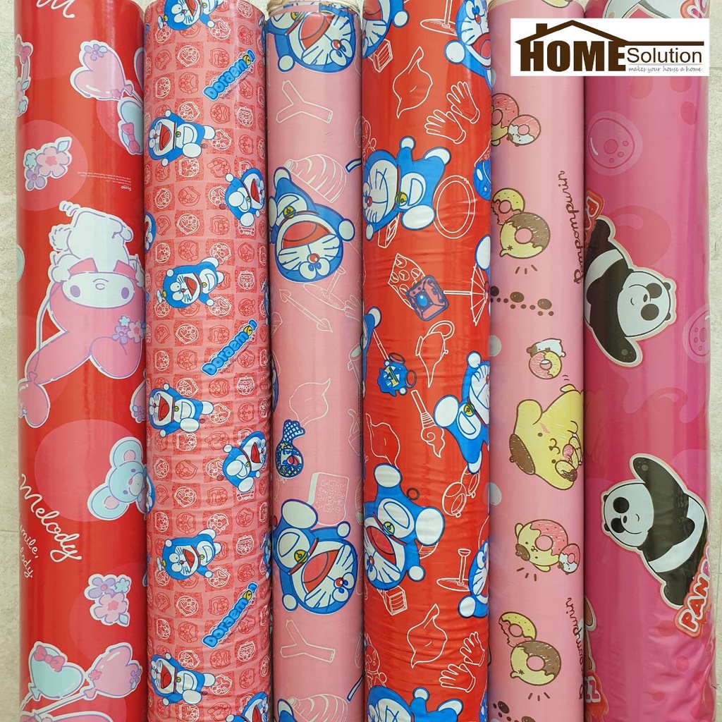 เสื่อ ลาย คิตตี้ เสื่อน้ำมัน หน้ากว้าง1.38เมตร (ราคาต่อ1เมตร) hello kitty ลายดีสนีย์ สไปเดอร์แมน โดเรม่อน มิ้กกี้เม้าส์