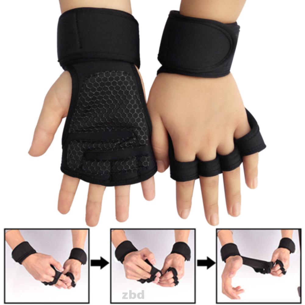 Anti Slip Half Finger Hand Protect Hollow Out Lengthened Soft Sports ...