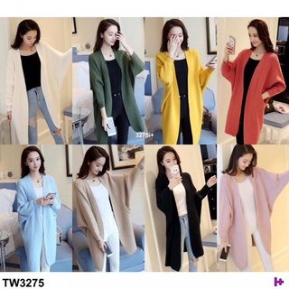 👗Pfashion [ส่งไว!!🚛] P3275 เสื้อคลุมแฟชั่น คาดิแกนไหมพรม fashion coat knit cardigan"