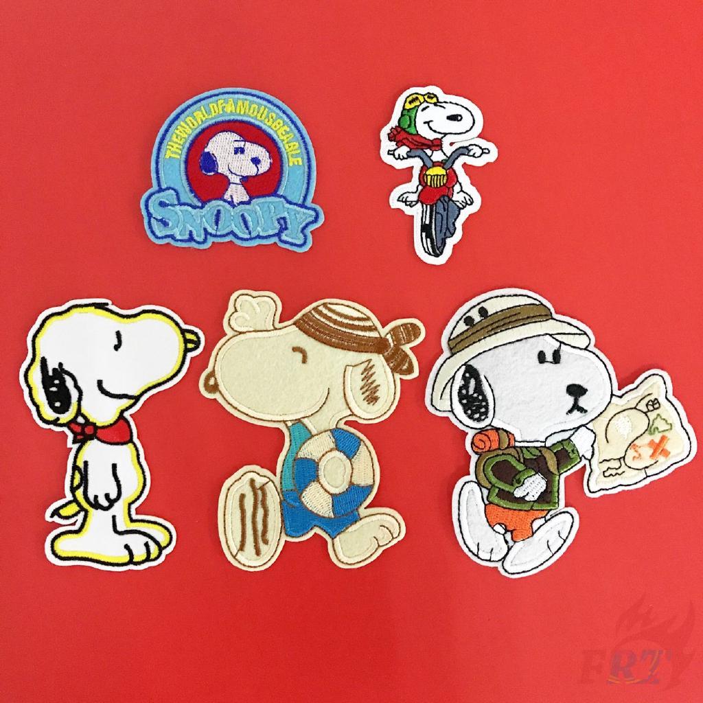 แพทช์ปักผ้าลาย snoopy - go to travel patch 1 ชิ้น (snoopyy - 01)