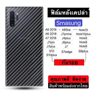 ฟิล์มหลังกันรอยสีใสลายเคปล่าSamsung ฟิล์มสีใสป้องกันรอยขีดข่วน