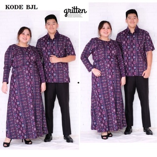 Bjl 44-10V ชุดเดรสเสื้อคู่จัมโบ้แขน XXL SET XL2 สีม่วงสําหรับผู้ชายผู้หญิง XXL XXL