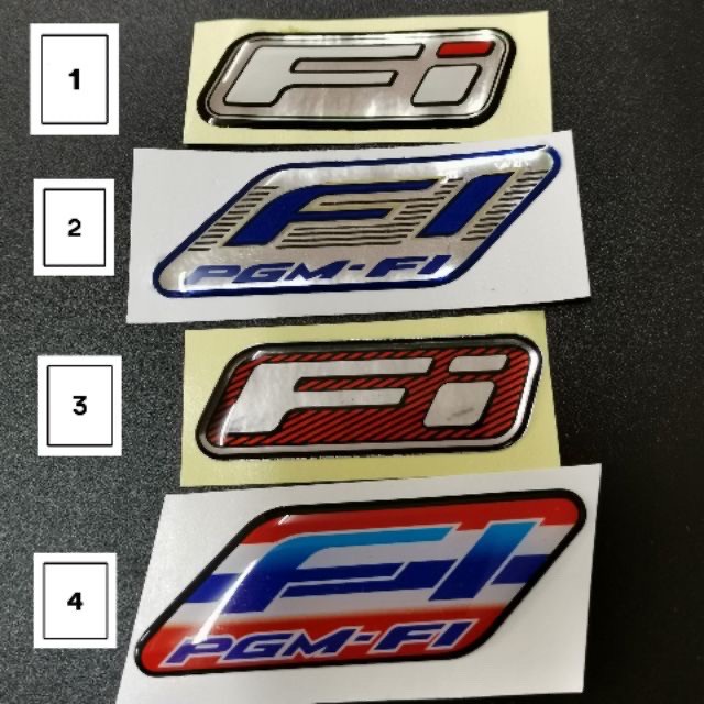 FI สติ๊กเกอร์โลโก้ EPOXY LOGO FI PGM STICKER FI LOGO สําหรับ FI MOTOR / สติ๊กเกอร์ 3D / TIMBUI / FI 
