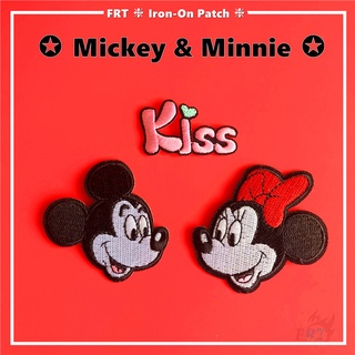 ☸ แผ่นแพทช์ ลายการ์ตูนมิกกี้ มินนี่เมาส์ ☸ แผ่นแพทช์รีดติดเส…