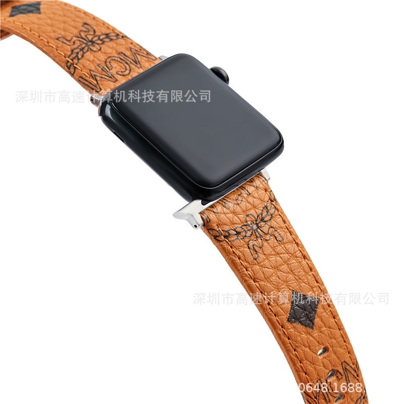 NEW พร้อมส่ง สายหนัง PU พิมพ์ลาย ใช้ได้กับ Smart Watch 8 7 6 5 4 3 2 1 SE Ultra 8 HW8Max X8Promaxbig Hw67mini TK800