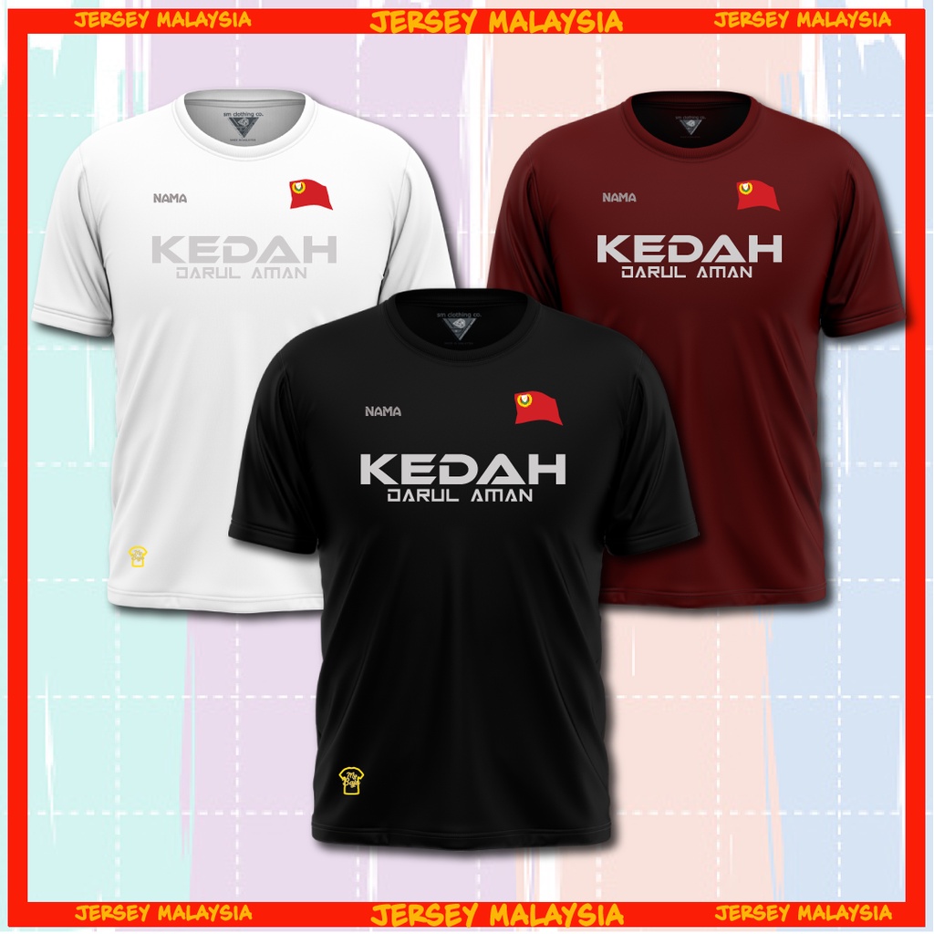 Kedah jersey Tshirt Kedah FREE Custom ชื่อ