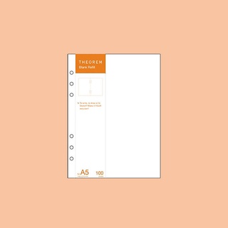 Theorem Note Refill Diary A5 Blank Refill เนื้อในไดอารี่แบบเติม ไม่มีเส้น