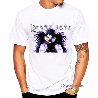 [COD]เสื้อยืดแขนสั้น พิมพ์ลายอนิเมะ Death Note Rem Ryuk สไตล์วินเทจ 90s สําหรับผู้ชาย 2022S-5XL