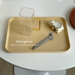 callingbrown [🧇พร้อมส่ง🧇] Home cafe ถาด รองอาหาร