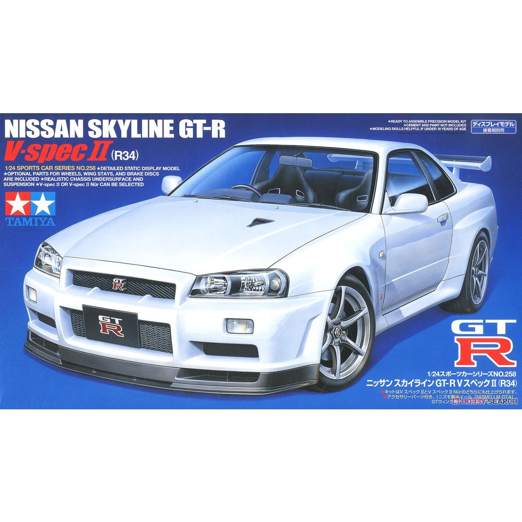 4950344996070 TAMIYA 24258 Nissan Skyline GT-R V Spec II (R34)